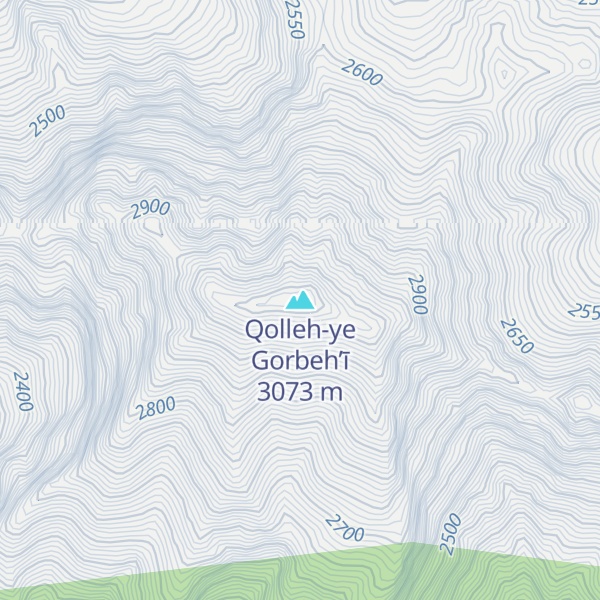 Map of Qolleh-ye Gorbeh’ī