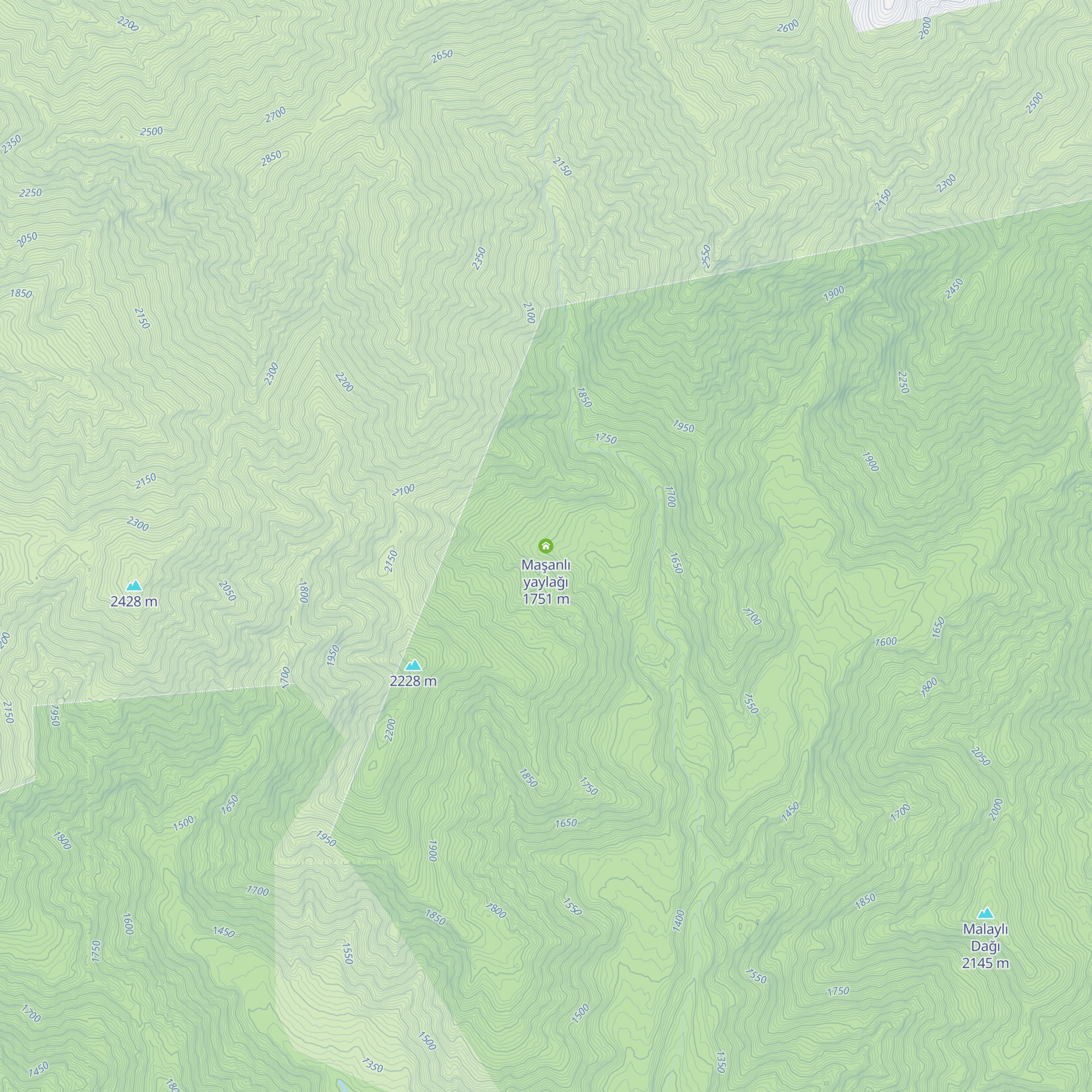 Maşanlı yaylağı map