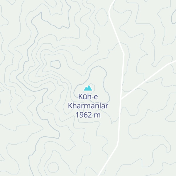 Map of Kūh-e Kharmanlar