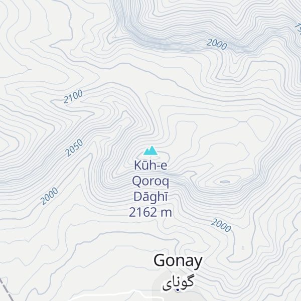 Map of Kūh-e Qoroq Dāghī
