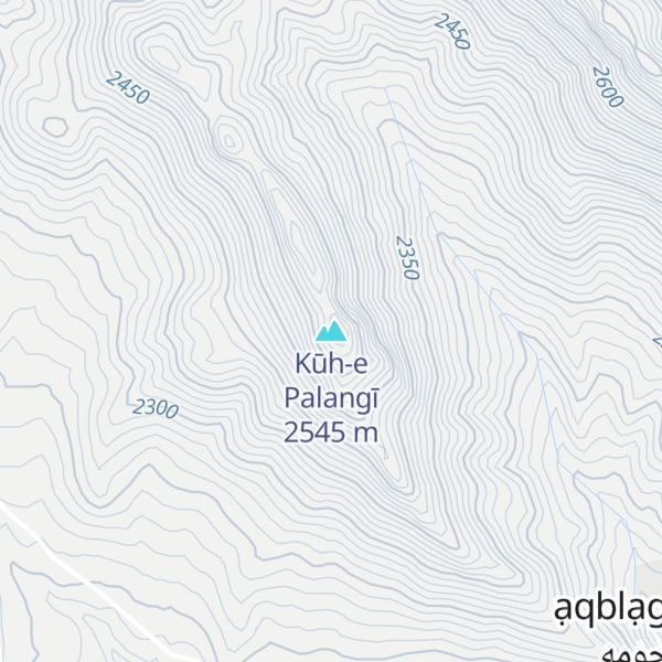 Map of Kūh-e Palangī