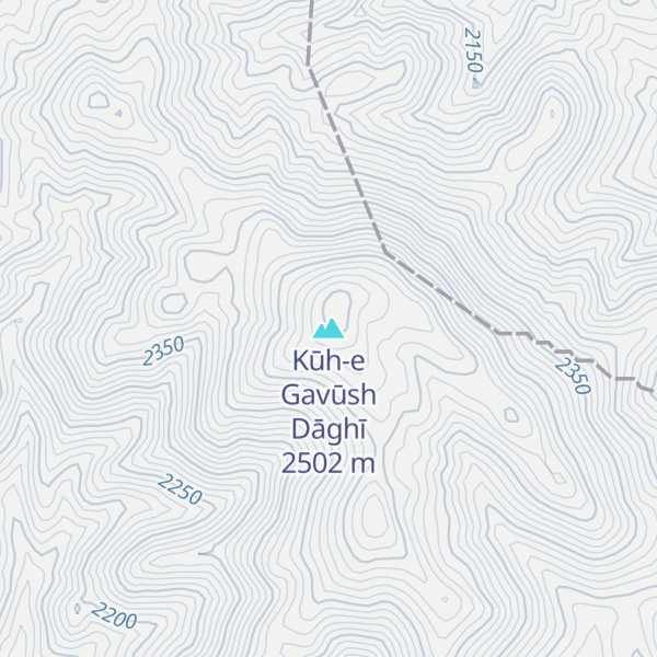 Map of Kūh-e Gavūsh Dāghī