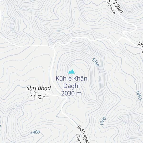 Map of Kūh-e Khān Dāghī
