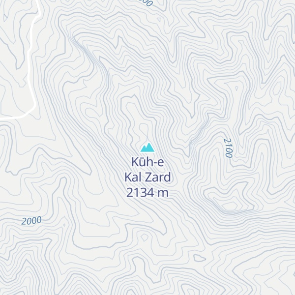 Map of Kūh-e Kal Zard