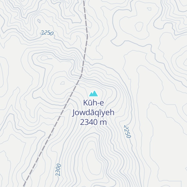 Map of Kūh-e Jowdāqīyeh