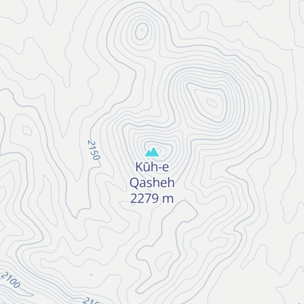 Map of Kūh-e Qasheh