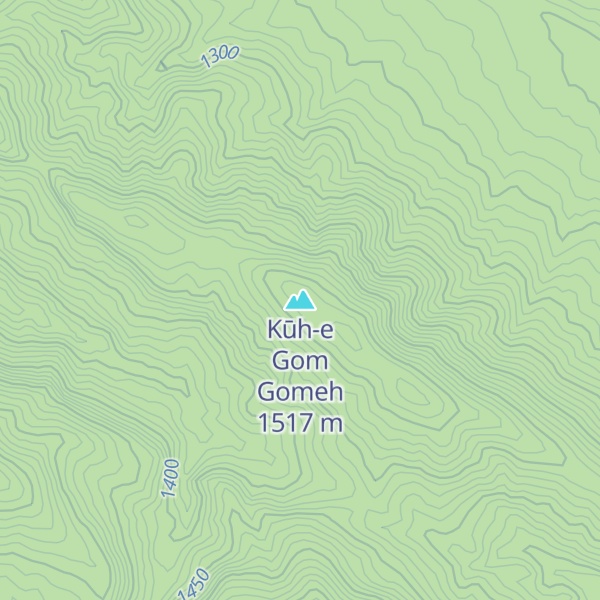 Map of Kūh-e Gom Gomeh