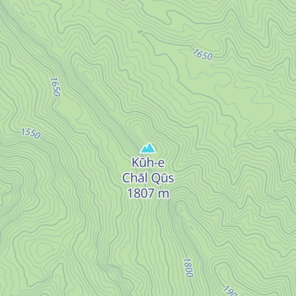 Map of Kūh-e Chāl Qūs