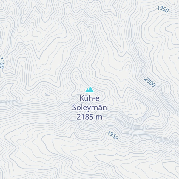 Map of Kūh-e Soleymān
