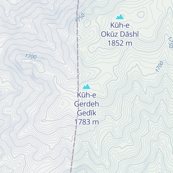 Map of Kūh-e Gerdeh Gedīk