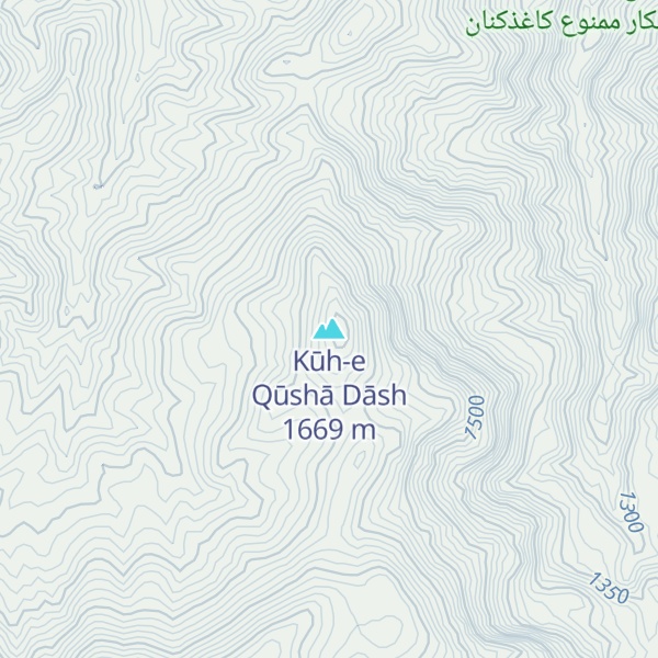 Map of Kūh-e Qūshā Dāsh