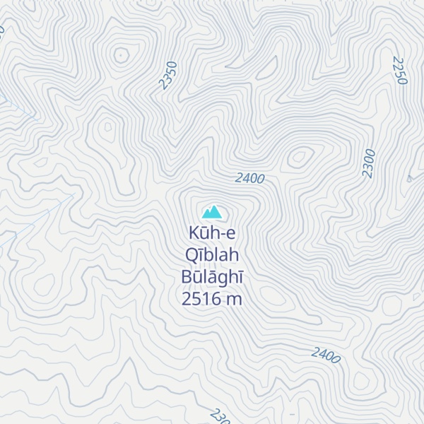 Map of Kūh-e Qīblah Būlāghī