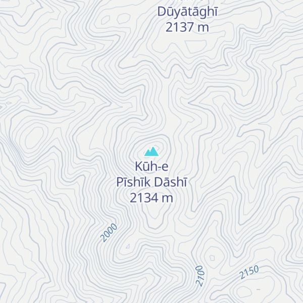 Map of Kūh-e Pīshīk Dāshī