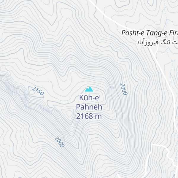 Map of Kūh-e Pahneh