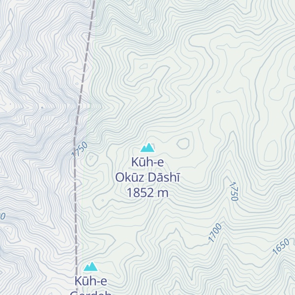 Map of Kūh-e Okūz Dāshī