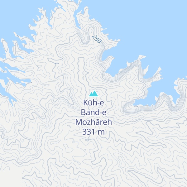 Map of Kūh-e Band-e Mozhāreh