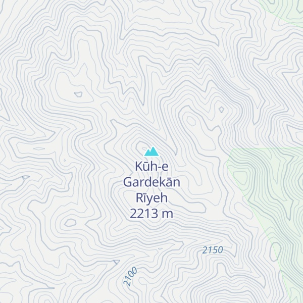 Map of Kūh-e Gardekān Rīyeh