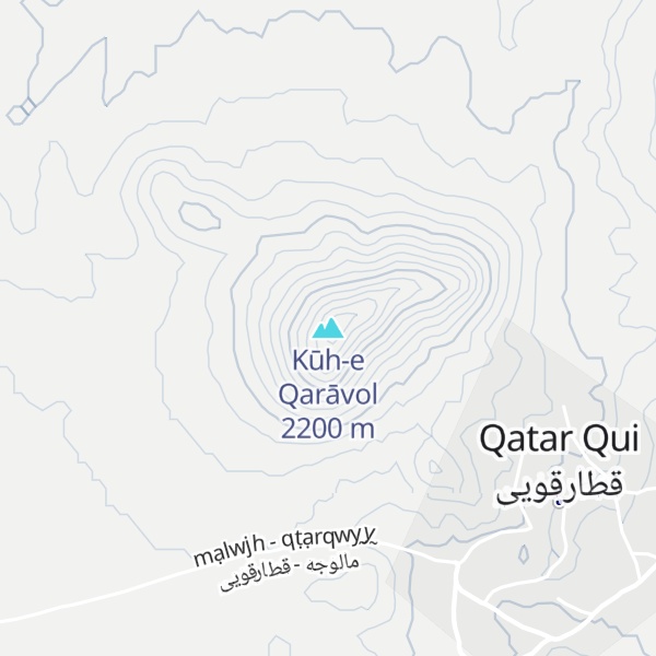 Map of Kūh-e Qarāvol