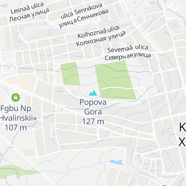 Map of Popova Gora