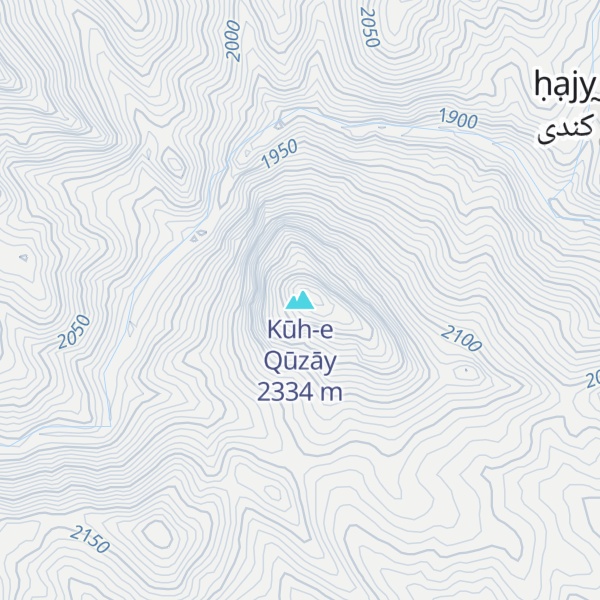 Map of Kūh-e Qūzāy