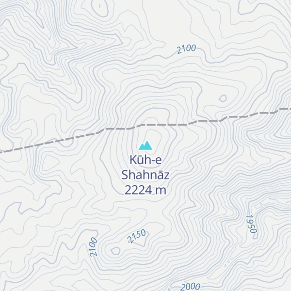 Map of Kūh-e Shahnāz