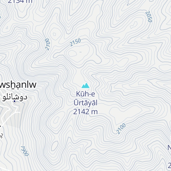 Map of Kūh-e Ūrtāyāl