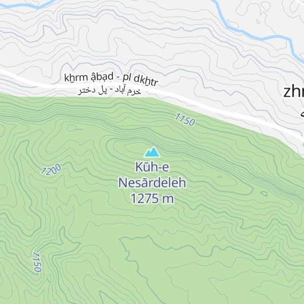 Map of Kūh-e Nesārdeleh