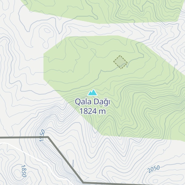 Map of Qala Dağı