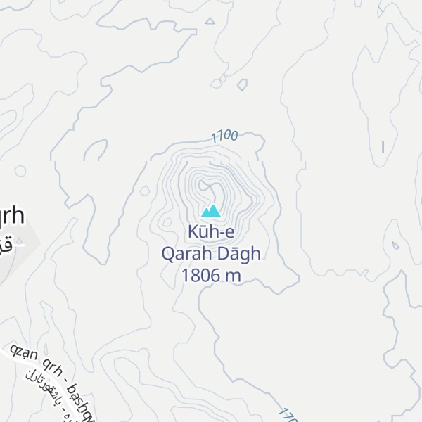 Map of Kūh-e Qarah Dāgh