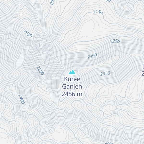 Map of Kūh-e Ganjeh