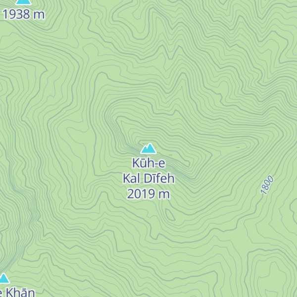 Map of Kūh-e Kal Dīfeh