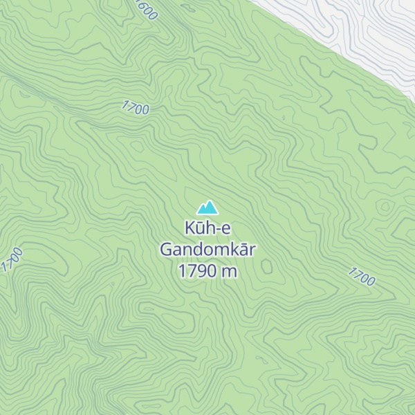 Map of Kūh-e Gandomkār