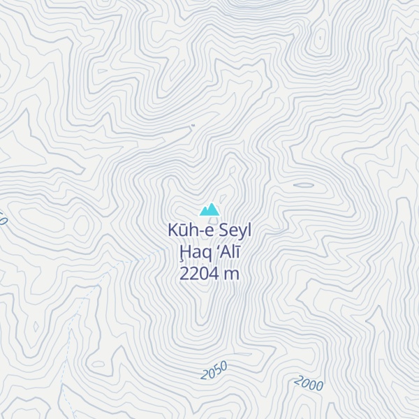 Map of Kūh-e Seyl Ḩaq ‘Alī
