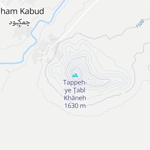 Map of Tappeh-ye Ţabl Khāneh