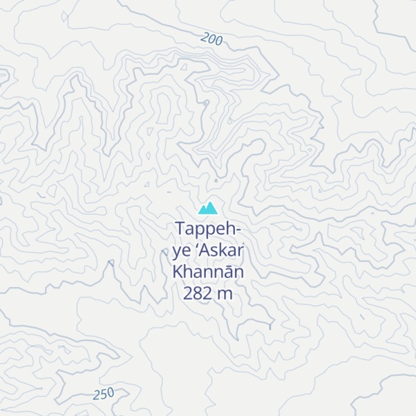 Map of Tappeh-ye ‘Askar Khannān