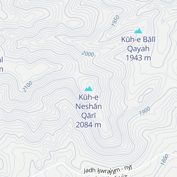 Map of Kūh-e Neshān Qārī