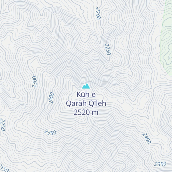Map of Kūh-e Qarah Qīleh