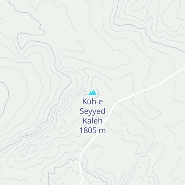 Map of Kūh-e Seyyed Kaleh