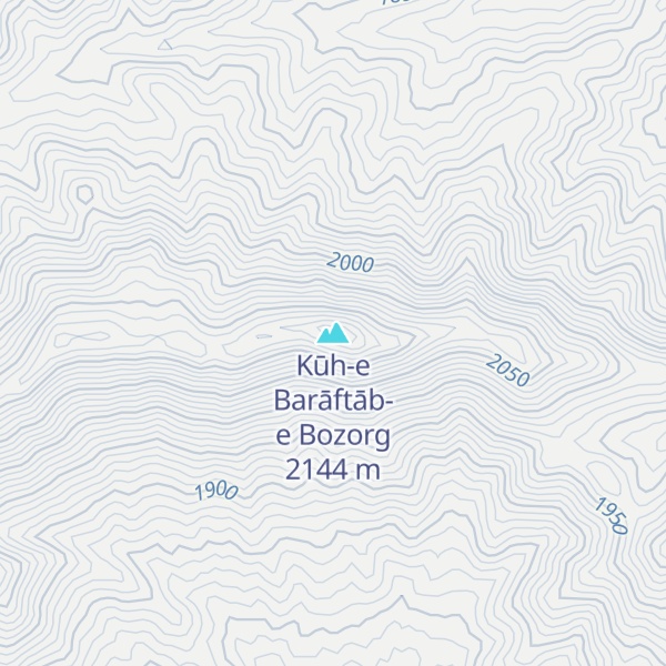 Map of Kūh-e Barāftāb-e Bozorg