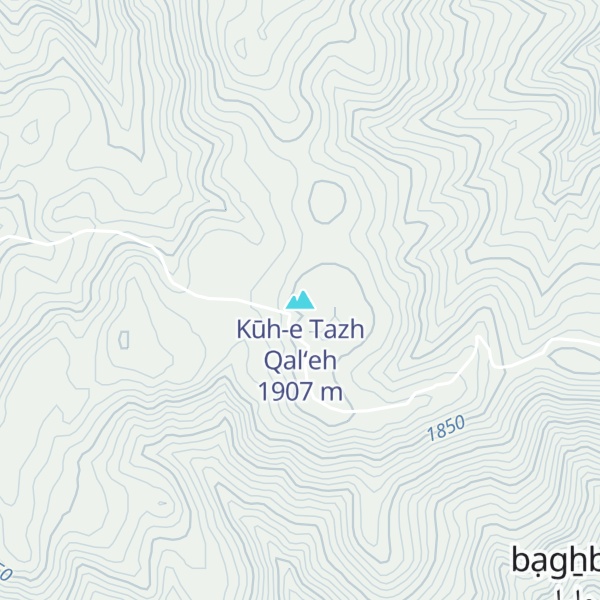Map of Kūh-e Tazh Qal‘eh