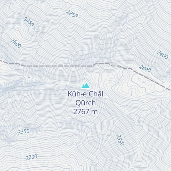 Map of Kūh-e Chāl Qūrch