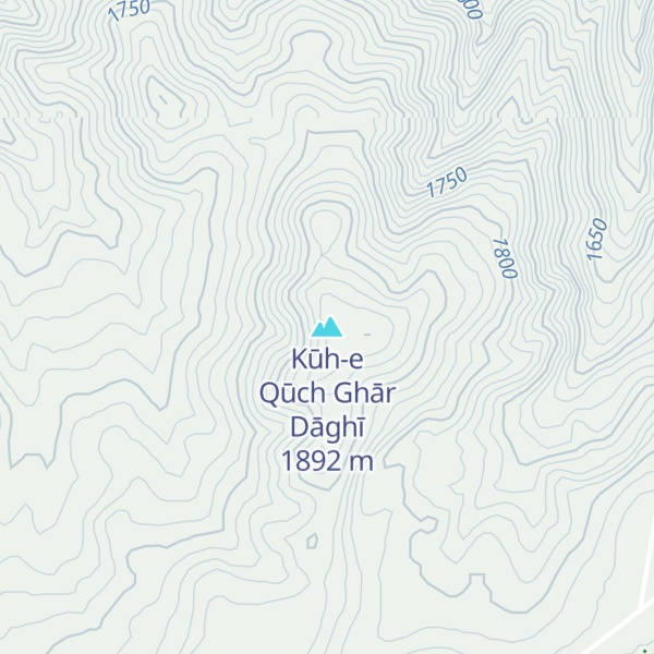Map of Kūh-e Qūch Ghār Dāghī