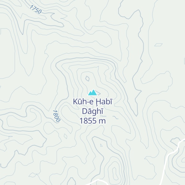 Map of Kūh-e Ḩabī Dāghī