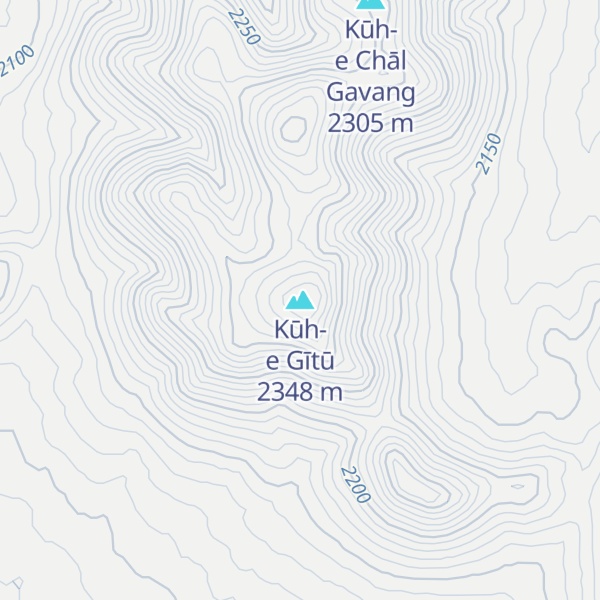 Map of Kūh-e Gītū