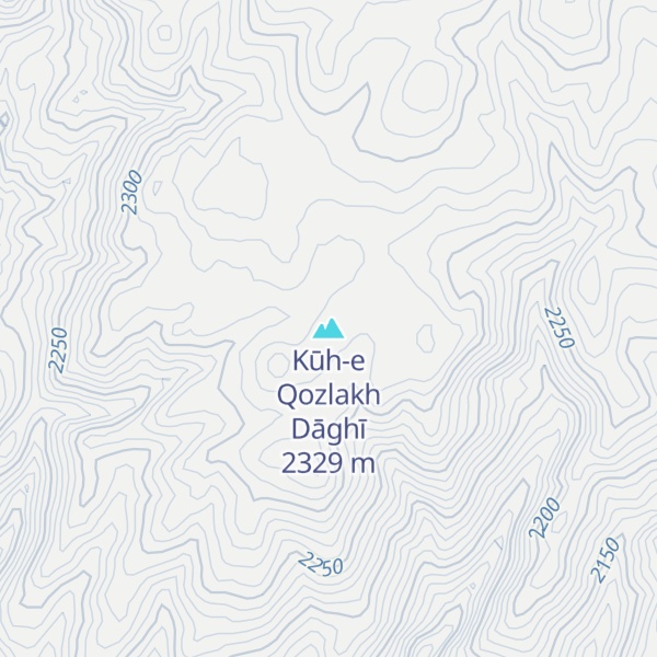 Map of Kūh-e Qozlakh Dāghī
