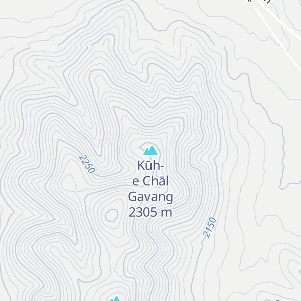 Map of Kūh-e Chāl Gavang
