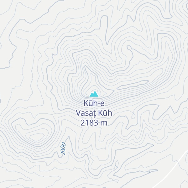 Map of Kūh-e Vasaţ Kūh