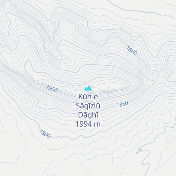 Map of Kūh-e Sāqīzlū Dāghī