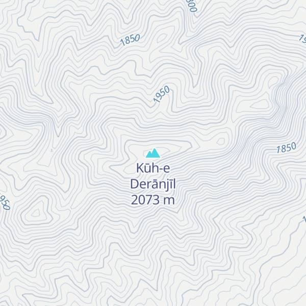Map of Kūh-e Derānjīl