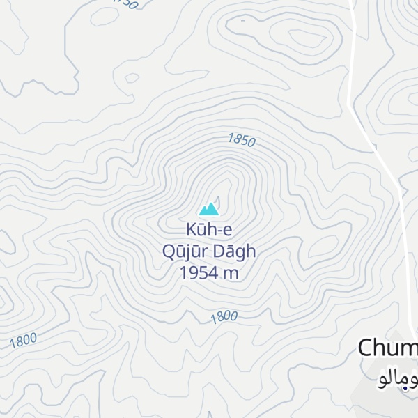 Map of Kūh-e Qūjūr Dāgh